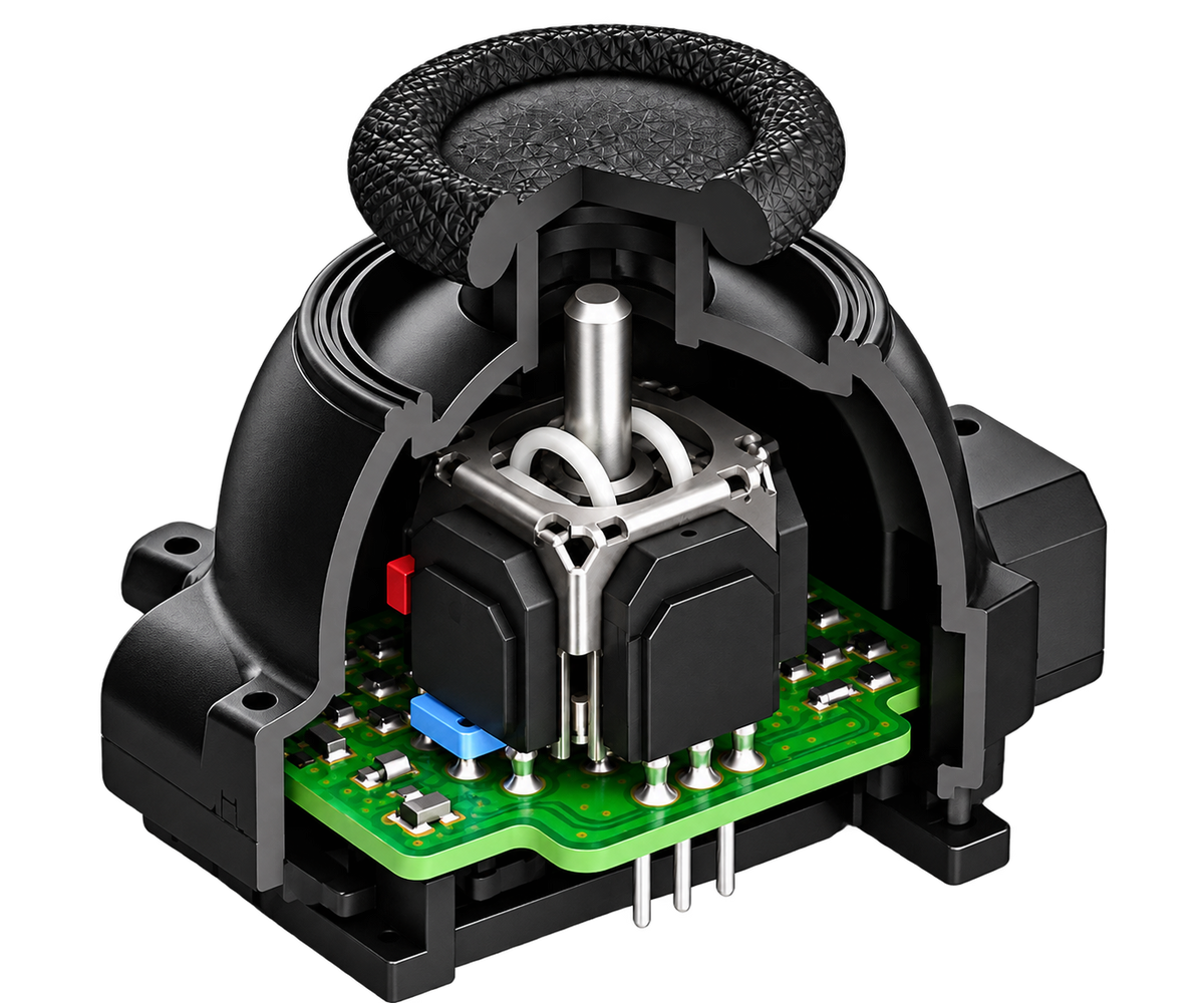 Rocket Games TMR GuliKit stick module for DualSense Edge