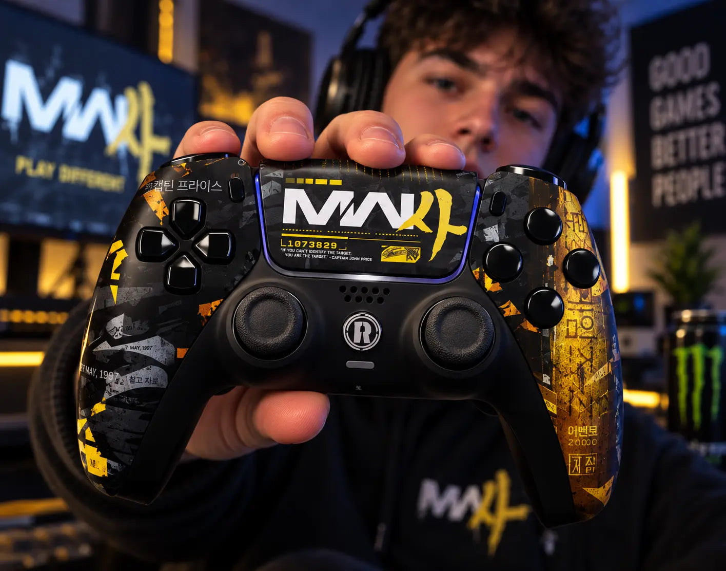 Player with a Rocket Games controller